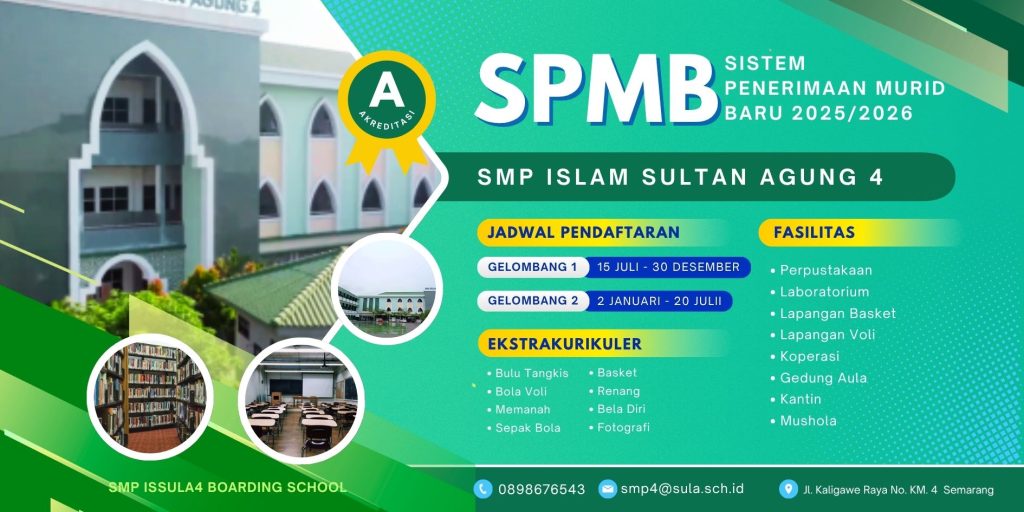 Biru Kuning Putih Modern Profesional Banner Penerimaan Peserta Didik Baru